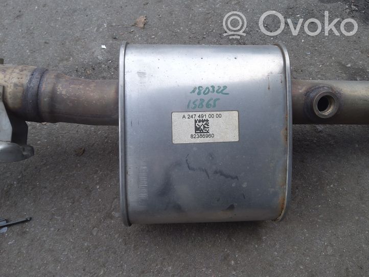 Mercedes-Benz A W177 Marmitta/silenziatore A2474910000