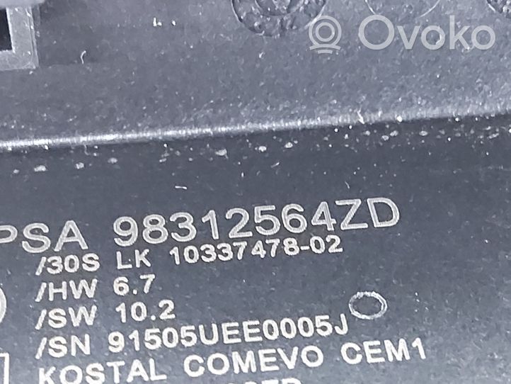 Toyota ProAce City Leva/interruttore dell’indicatore di direzione e tergicristallo 98312564ZD