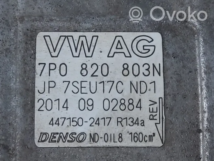 Volkswagen Touareg II Compresor (bomba) del aire acondicionado (A/C)) 7P0820803N