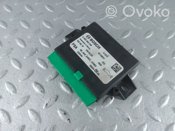 Citroen DS5 Pysäköintitutkan (PCD) ohjainlaite/moduuli 9800409680