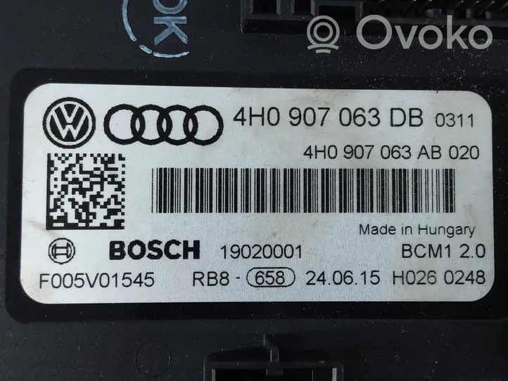 Audi A8 S8 D4 4H Komforto modulis 4H0907063DB