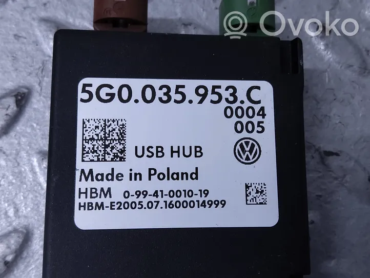 Volkswagen PASSAT B8 USA Moduł / Sterownik USB 5G0035953C