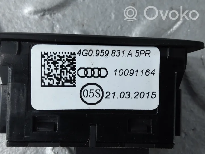 Audi A8 S8 D4 4H Takaluukun avauskytkimen painike/kytkin 4G0959831A