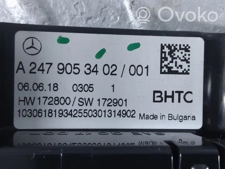 Mercedes-Benz A W177 Oro kondicionieriaus/ klimato/ pečiuko valdymo blokas (salone) A2479053402