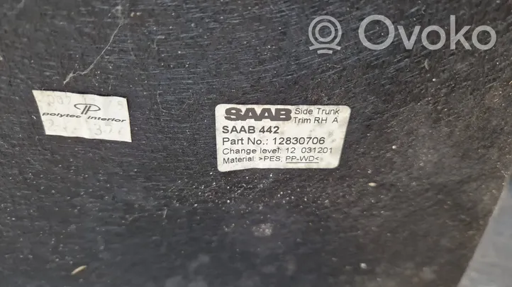 Saab 9-3 Ver2 Boczek / Tapicerka / bagażnika 12830706