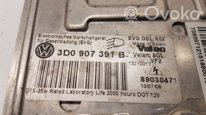 Volkswagen Touareg I Xenon control unit/module 3D0907391B