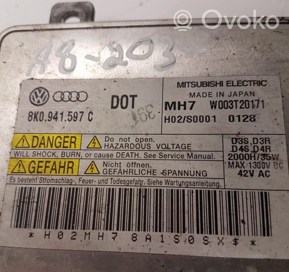 Audi A8 S8 D4 4H Xenon-valojen ohjainlaite/moduuli 8K0941597C