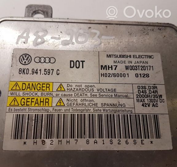 Audi A8 S8 D4 4H Xenon-valojen ohjainlaite/moduuli 8K0941597C