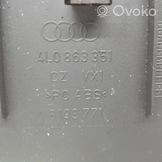 Audi Q7 4L Hansikaslokeron keskikonsoli 4L0863351