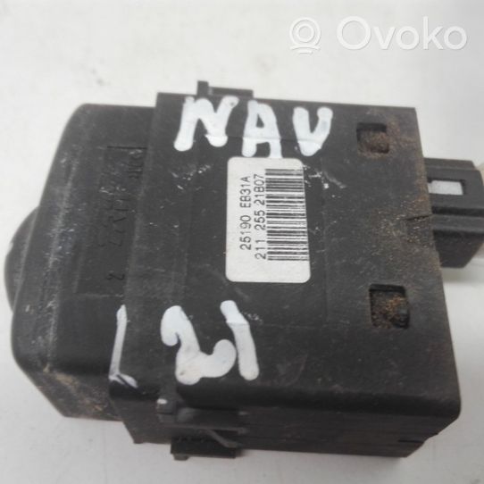 Nissan Navara Przycisk / Pokrętło regulacji świateł 25190EB31A