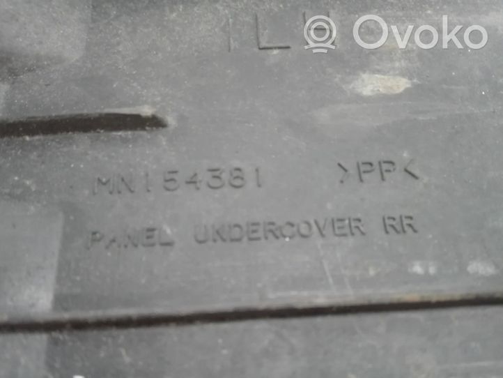 Mitsubishi Lancer Evolution Osłona tylna podwozia pod bagażnik MN154381