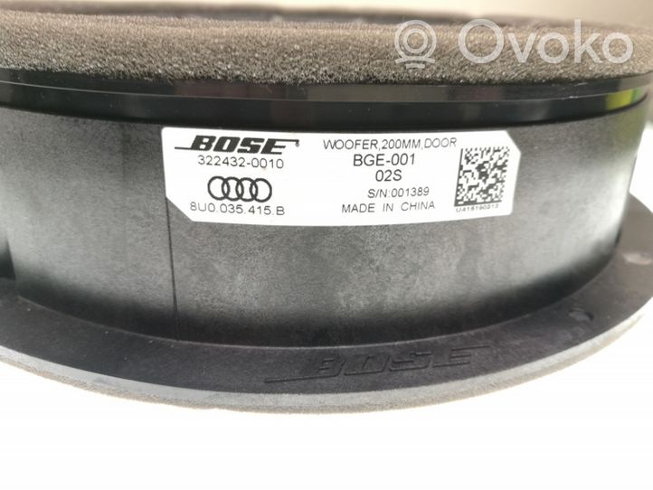 Audi Q3 8U Haut-parleur de porte avant 8U0035415B