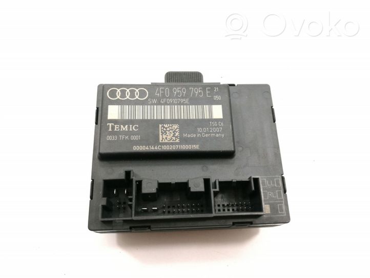 Audi A6 S6 C6 4F Durų elektronikos valdymo blokas 4F0959795E