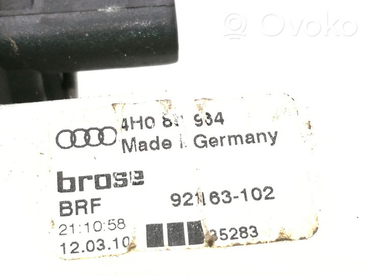 Audi A8 S8 D4 4H Takaoven ikkunan häikäisysuoja/verho 4H08