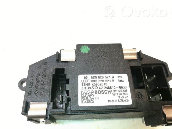 Audi A8 S8 D4 4H Heater blower motor/fan resistor 8K0820521B