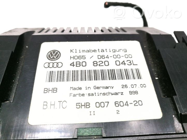 Audi A6 S6 C5 4B Steuergerät Klimaanlage 4B0820043L