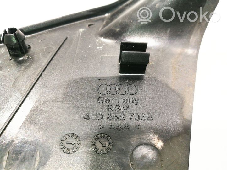Audi A8 S8 D3 4E Kita priekinių durų apdailos detalė 4E0858706B