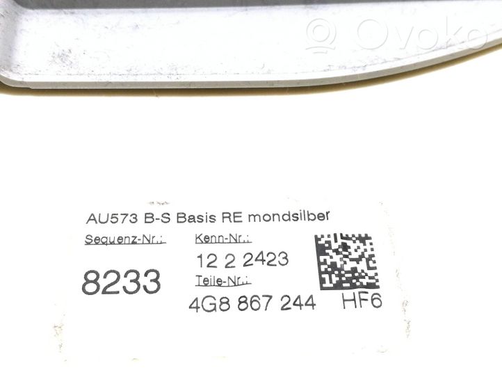Audi A7 S7 4G (B) Revêtement de pilier (haut) 4G8867244