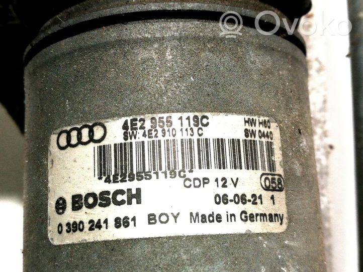 Audi A8 S8 D3 4E Tiranti e motorino del tergicristallo anteriore 4E2955119C