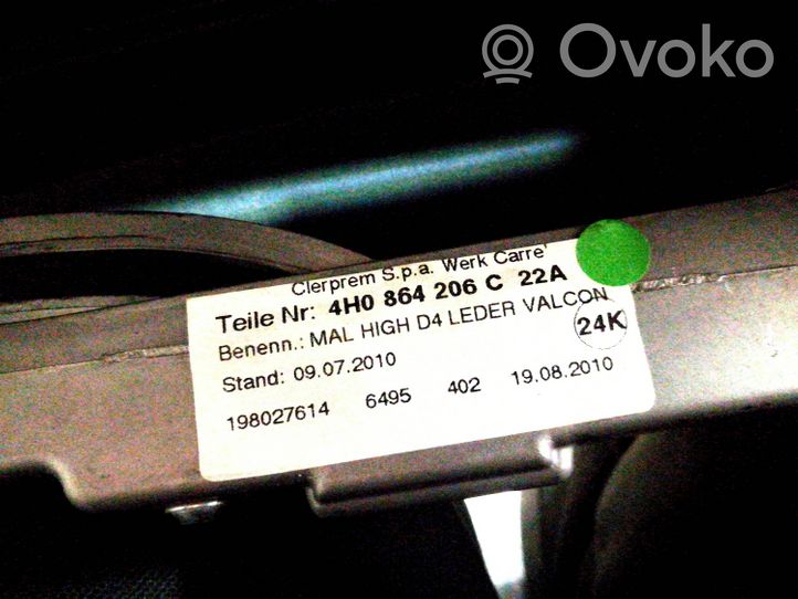 Audi A8 S8 D4 4H Podłokietnik tunelu środkowego 4H0864206C