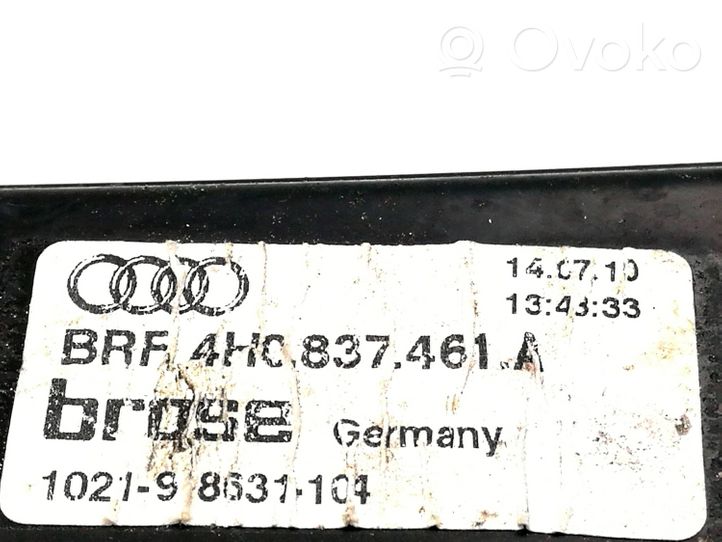 Audi A8 S8 D4 4H Mécanisme de lève-vitre avant sans moteur 4H0837461A