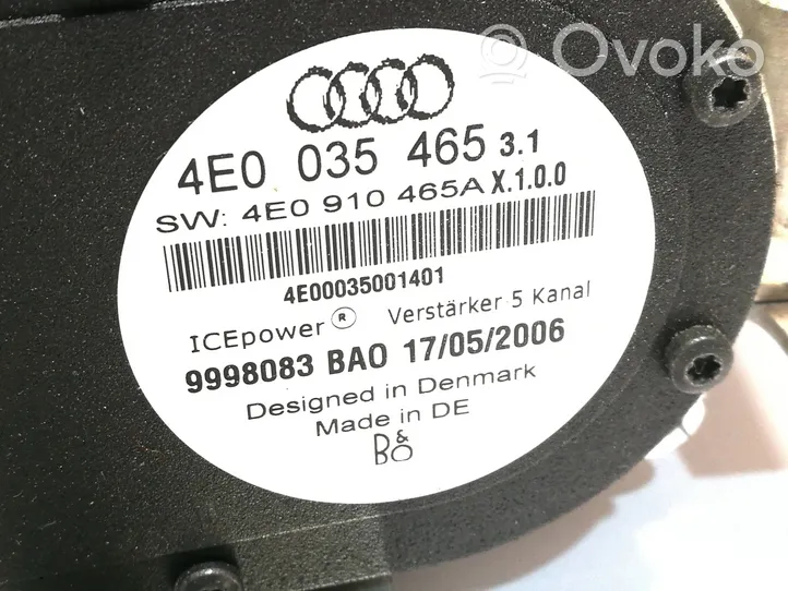 Audi A8 S8 D3 4E Vahvistin 4E0035465