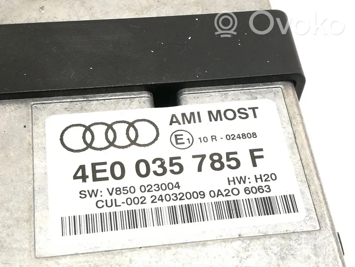 Audi A8 S8 D3 4E Multimedian ohjauslaite 4E0035785F