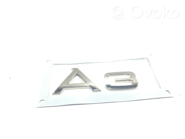 Audi A3 S3 8P Logo, emblème de fabricant 8P0853741