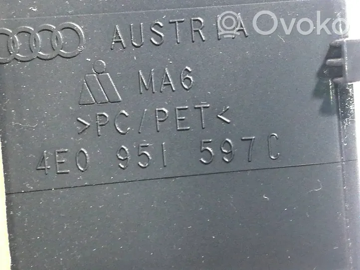 Audi A8 S8 D3 4E Ohjauspyörän pylvään verhoilu 4E0951597C