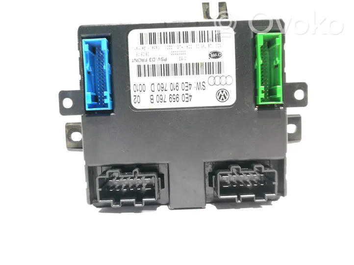 Audi A8 S8 D3 4E Module de commande de siège 4E0959760B