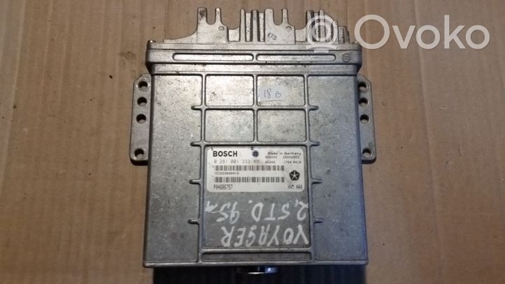 Chrysler Voyager Calculateur moteur ECU 0281001333