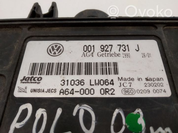 Volkswagen Polo Pavarų dėžės valdymo blokas 001927731J