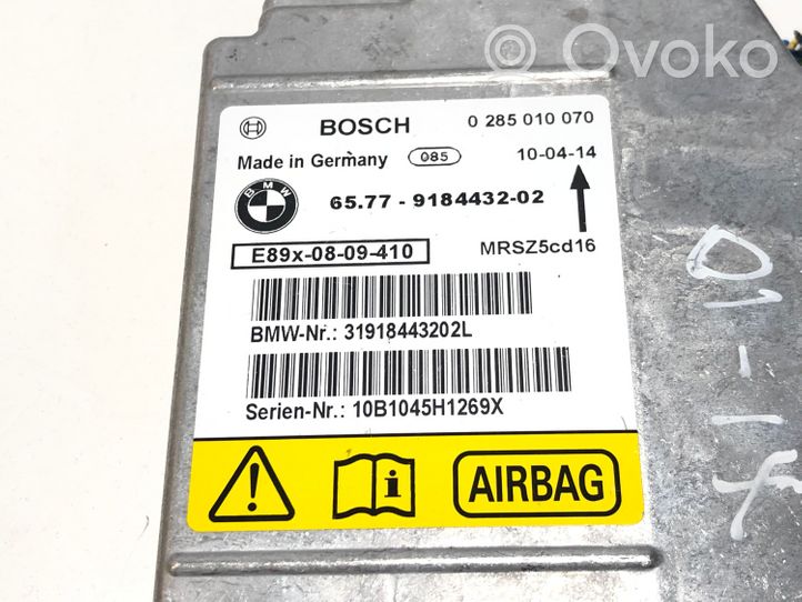 BMW X1 E84 Module de contrôle airbag 9184432