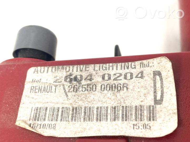 Renault Laguna III Luci posteriori del portellone del bagagliaio 265500006R