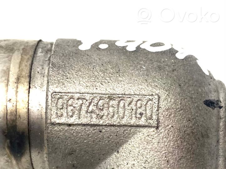 Citroen C3 Przewód / Rura chłodnicy spalin EGR 9674950180