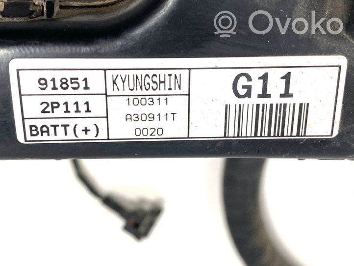 KIA Sorento Câble de batterie positif 918512P111