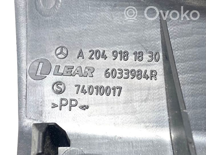 Mercedes-Benz GLK (X204) Cornice di rivestimento della regolazione del sedile della portiera anteriore A2049181830