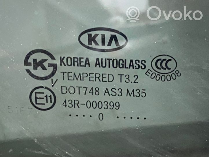 KIA Sorento Rear door window glass 43R000399