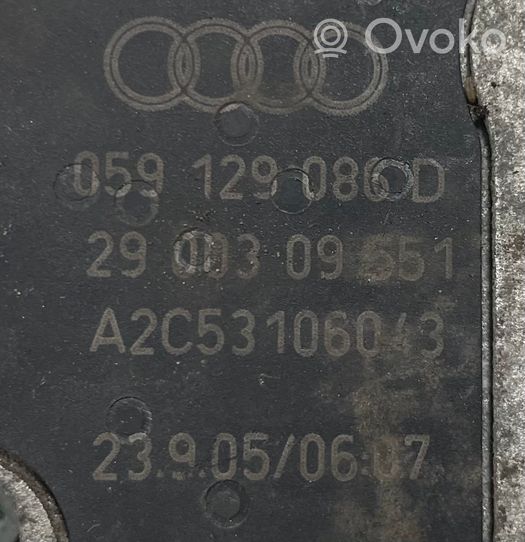 Audi A6 S6 C6 4F Czujnik temperatury powietrza dolotowego 059129086D