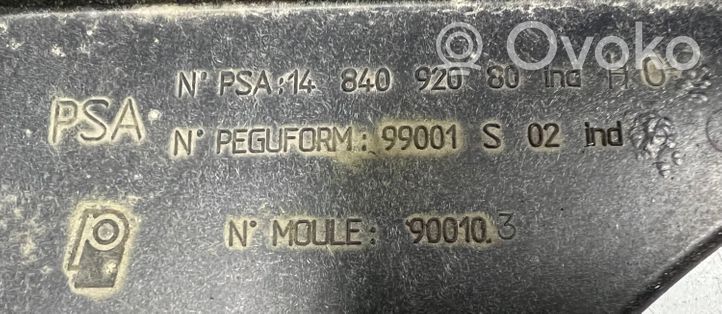 Peugeot 807 Jäähdyttimen kehyksen suojapaneeli 1484092080