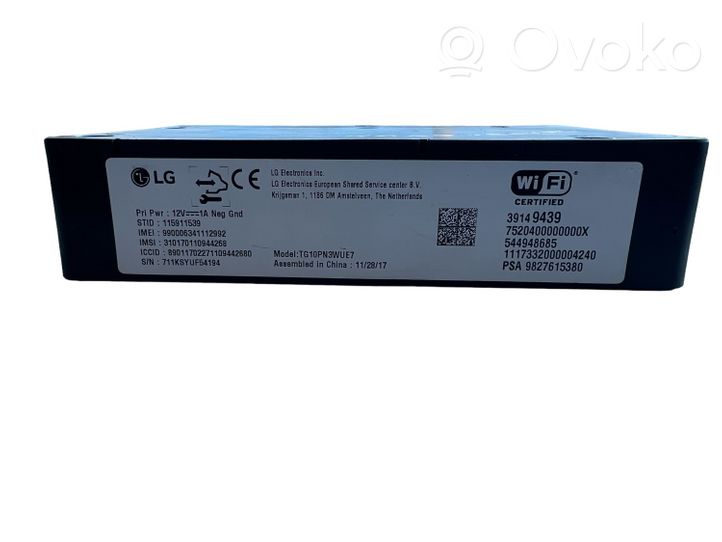 Opel Grandland X Module unité de contrôle Bluetooth 9827615380