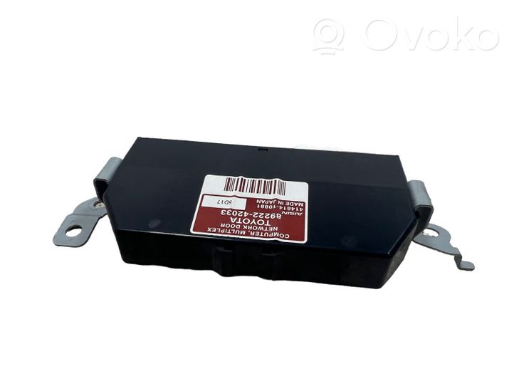 Toyota RAV 4 (XA40) Oven ohjainlaite/moduuli 8922242033