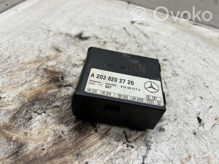 Mercedes-Benz S W220 Sterownik / Moduł alarmu A2038202726