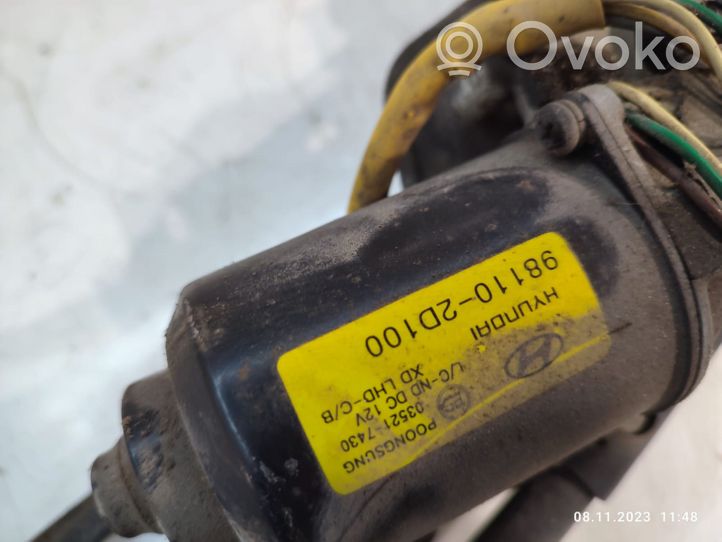 Hyundai Elantra Motor y varillaje del limpiaparabrisas delantero 981102D100