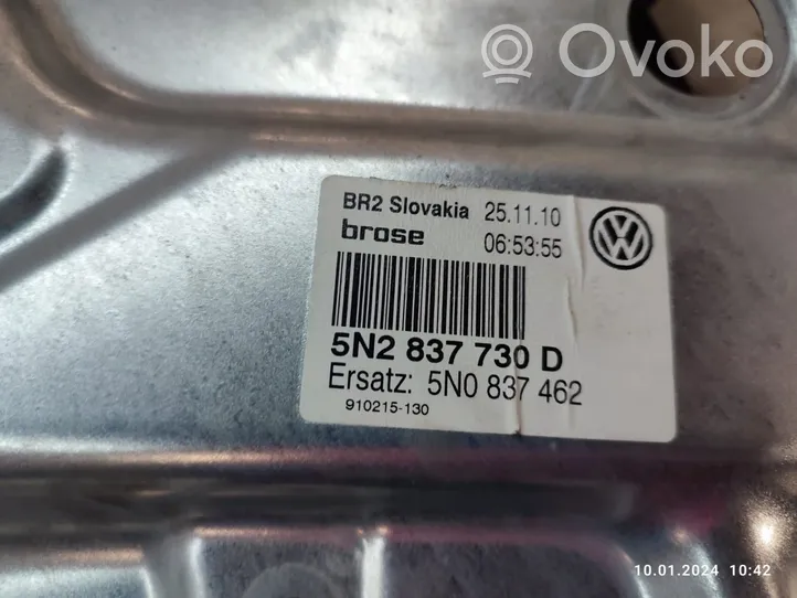 Volkswagen Tiguan Priekinio el. lango pakėlimo mechanizmo komplektas 5N2837730D