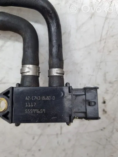 Opel Mokka X Exhaust gas pressure sensor 55488904