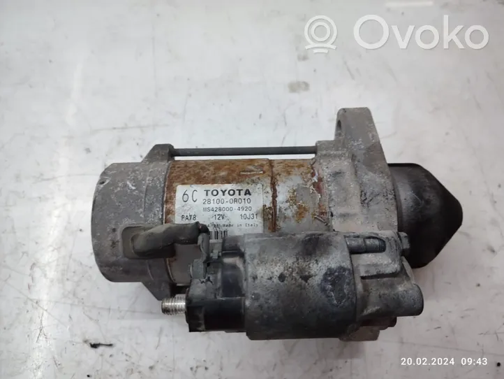 Toyota Avensis T250 Motor de arranque 281000R010