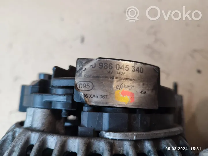 Audi A4 S4 B7 8E 8H Generatore/alternatore 0986045340