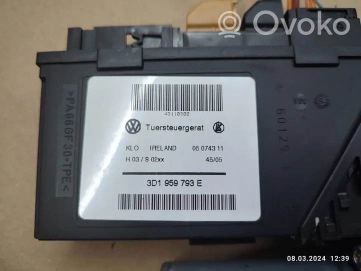 Volkswagen Touareg I Moteur de lève-vitre de porte avant 3D1959793E