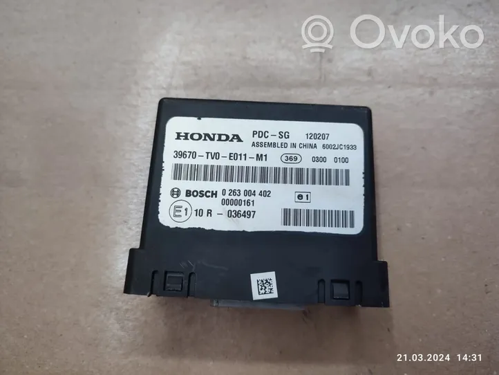 Honda Civic IX Centralina/modulo sensori di parcheggio PDC 39670TV0E011M1